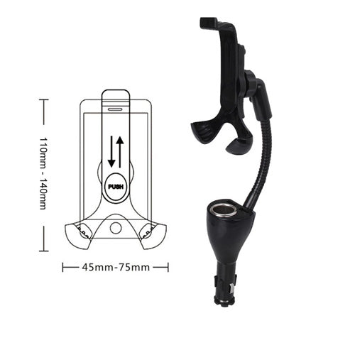 Car Mount, USB Port DC Socket Holder Charger - AWJ15