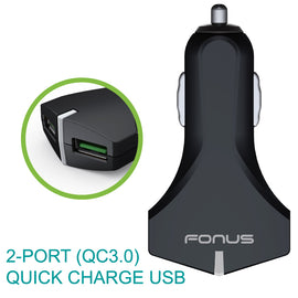 Car Charger, Adapter Power 2-Port USB 36W Fast - AWM49