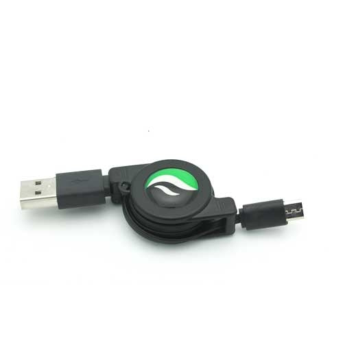 USB Cable, Power Charger MicroUSB Retractable - AWC92