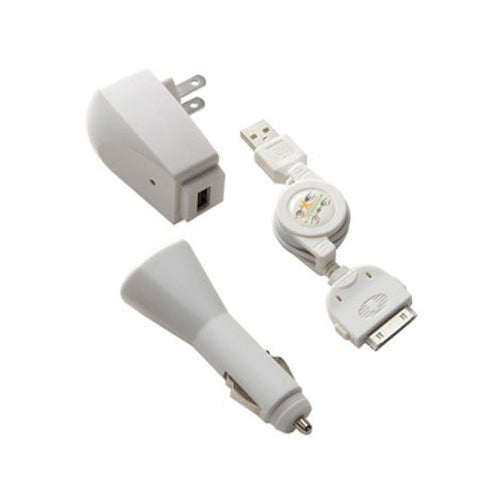 Car Home Charger, Adapter Power Retractable USB Cable - AWE64