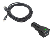 Load image into Gallery viewer, Car Charger,  Mfi Certified 6ft Cable 2-Port USB 24W Fast  - AWK25 969-1