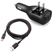 Load image into Gallery viewer, 2-in-1 Car Home Charger, Charging Wire Travel Power Adapter TYPE-C Cord 6ft Long USB-C Cable - AWY10