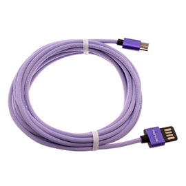 10ft USB-C Cable,  Power Cord Fast Charger Extra Long Purple  - AWA93 1551-1