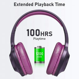 Wireless Headphones, Hands-free w Mic Headset Foldable - AWCM3