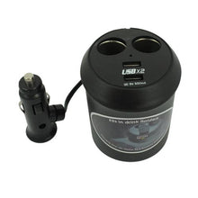 Load image into Gallery viewer, Car Charger, Adapter Power 2-Port Cup Holder - AWA63
