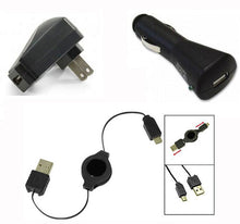 Load image into Gallery viewer, Car Home Charger, Power MicroUSB Retractable USB Cable - AWB84