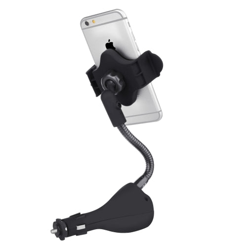 Car Mount, USB 2-Port DC Socket Holder Charger - AWB01