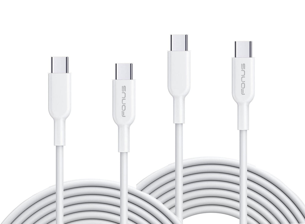 6ft and 10ft Long PD USB-C Cables, USB-C to USB-C Power Wire TYPE-C to TYPE-C Cord Fast Charge - AWY64