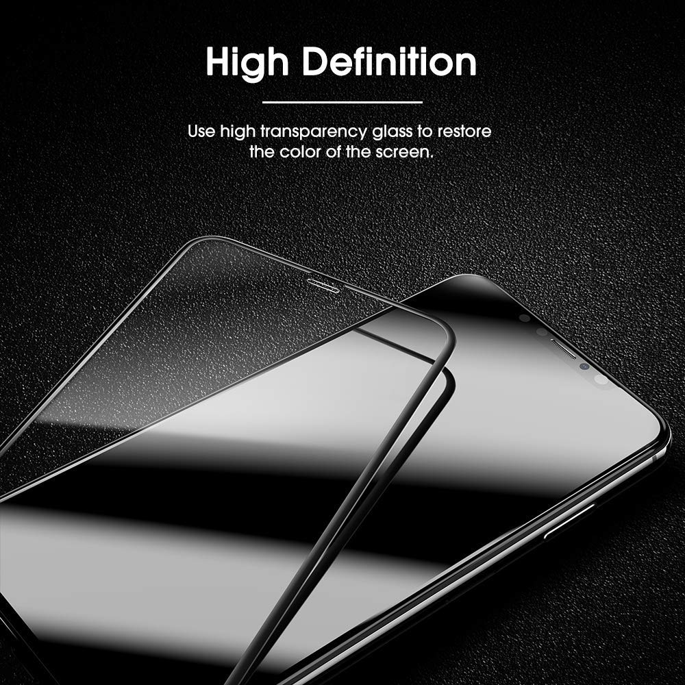3 Pack Screen Protector, Full Cover Curved Edge 5D Touch Tempered Glass - AW3R50