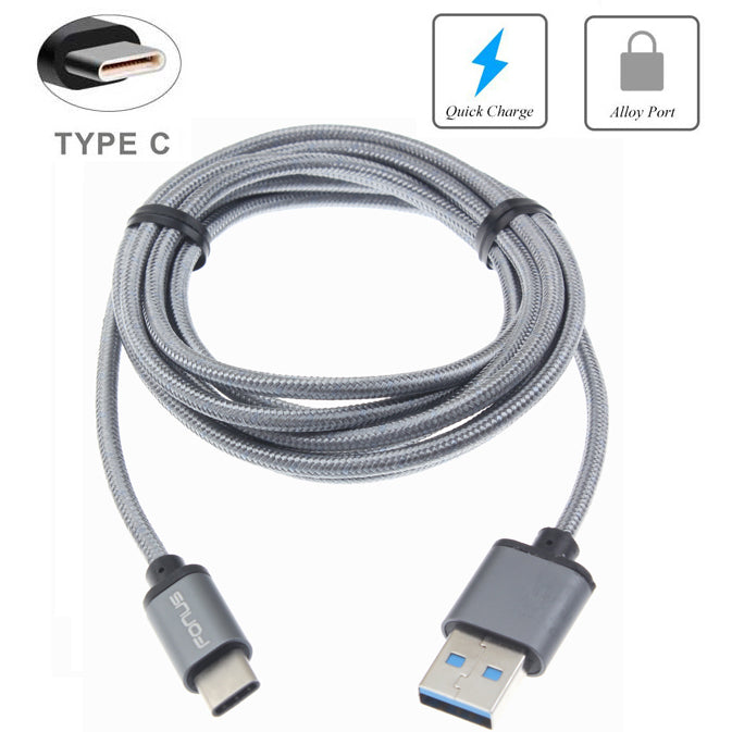 6ft USB Cable, Wire Power Charger Cord Type-C - AWK52