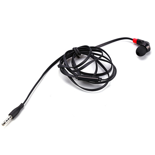 Mono Headset, Single Headphone 3.5mm Wired Earbud Earphone w Mic - AWF47