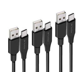 3ft, 6ft and 10ft Long USB-C Cable, Sync Power Wire TYPE-C Cord Fast Charge - AWY80