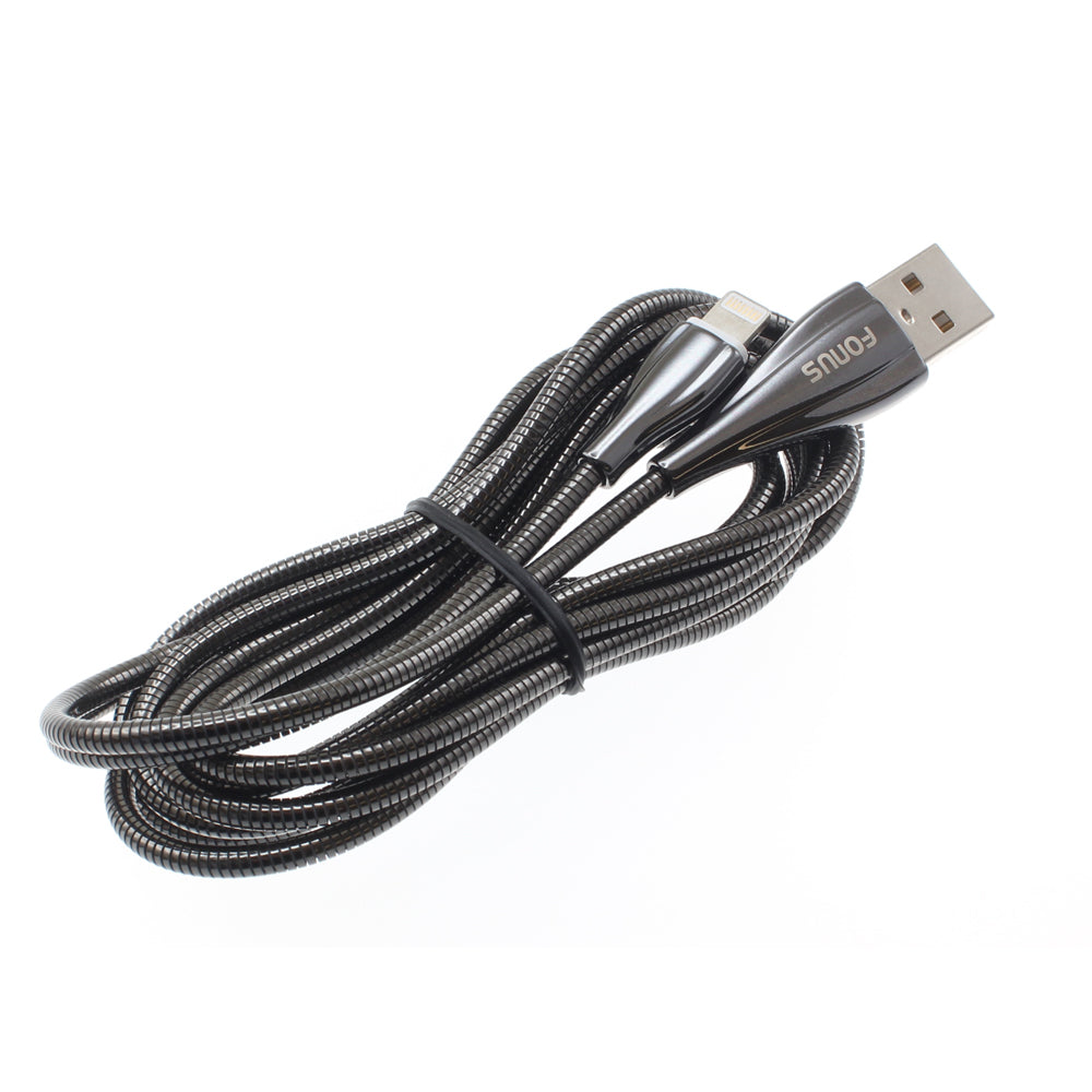 Metal USB Cable, Wire Power Charger Cord 6ft - AWR87