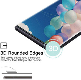 3 Pack Screen Protector, Full Cover 3D Curved Edge (Fingerprint Unlock) Tempered Glass - AW3T37