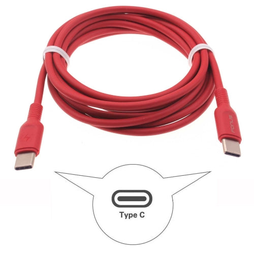 Red 6ft PD Cable, Power Cord Fast Charger USB-C to Type-C - AWD18