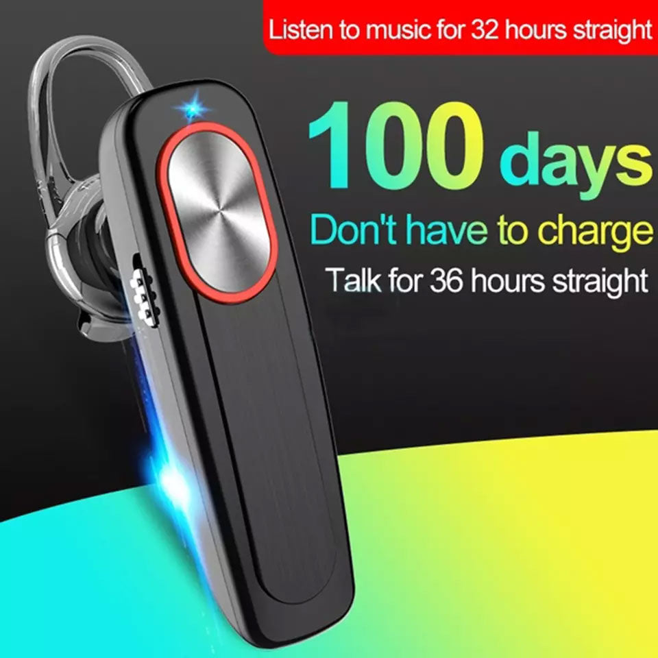 Wireless Earphone, Headset Single Headphone Handsfree Mic Mono Earbud - AWY84