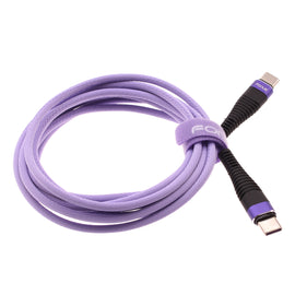 Purple 6ft PD Cable, Wire Power Long Charger Cord Type-C to USB-C - AWA94