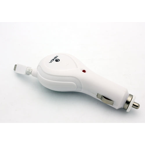 Car Charger, Power DC Socket MicroUSB Retractable - AWD60