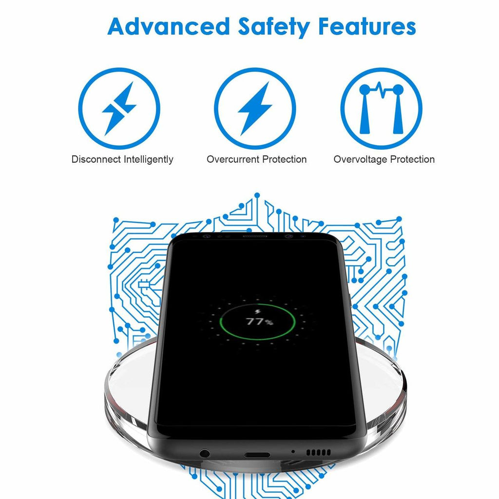 Wireless Charger, Slim Charging Pad 7.5W and 10W Fast - AWV09