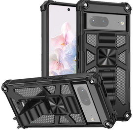 Hybrid Case Cover, Armor Shockproof Kickstand Metal For Magnet - AWY38