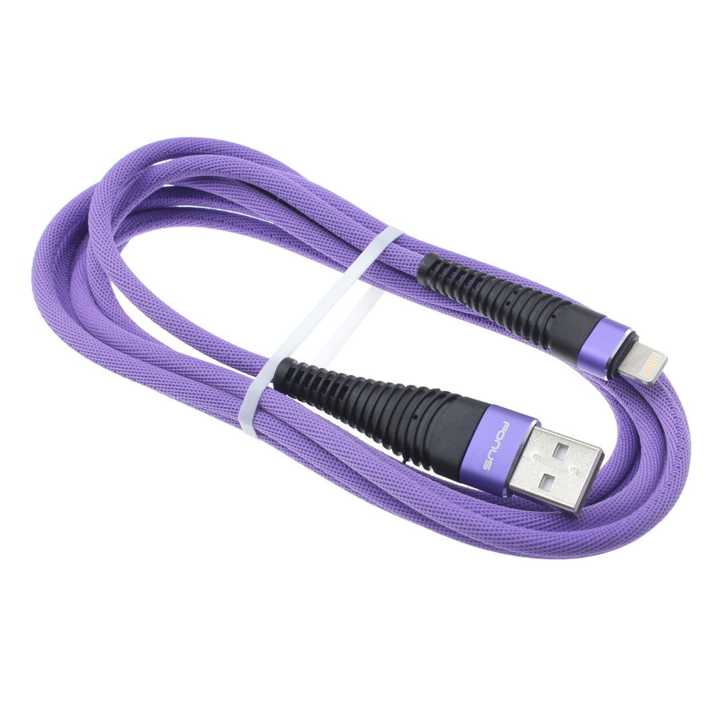 10ft USB Cable, Wire Power Charger Cord Purple - AWR94