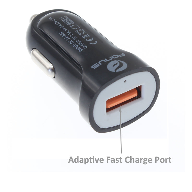 Fast Home Car Charger, Power Travel 6ft Long MFi USB Cable - AWM33