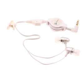 Retractable Earphones, Headset Handsfree Mic Headphones Wired - AWB74
