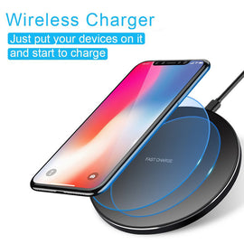 Wireless Charger, Slim Charging Pad 7.5W and 10W Fast
