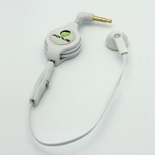 Load image into Gallery viewer, Retractable Mono Earphone, Handsfree Headset 3.5mm w Mic Headphone - AWJ79