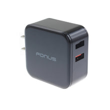 Load image into Gallery viewer, Fast Home Charger, Travel Quick Charge Port 2-Port USB 30W - AWB96