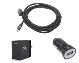 Fast Home Car Charger,  Power Travel 6ft Long MFi USB Cable  - AWM33 1092-1