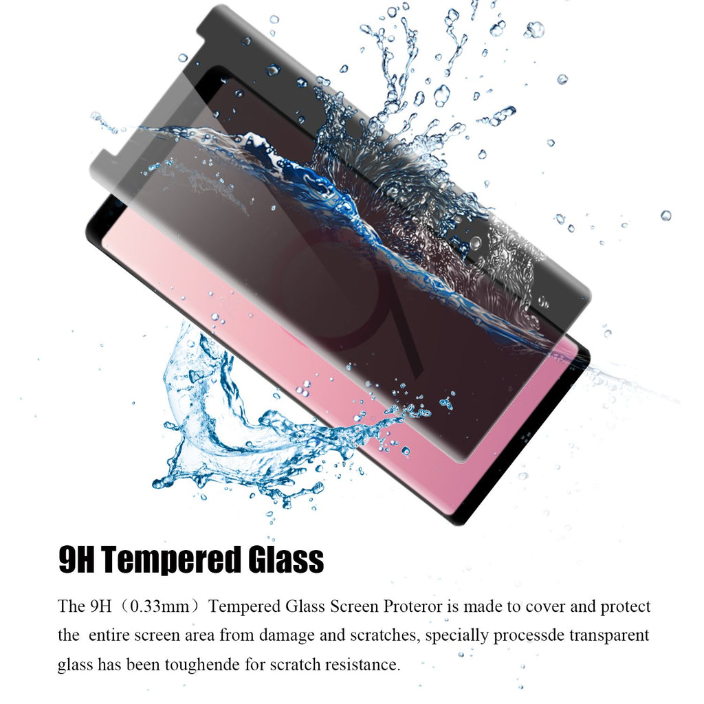 Privacy Screen Protector, Anti-Peep Anti-Spy Curved Tempered Glass - AWR75