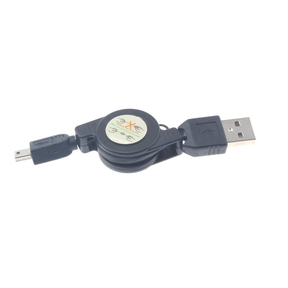 USB Cable, Power Charger Mini-USB Retractable - AWS42