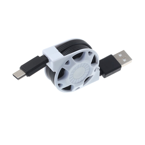 USB Cable, Power Charger Type-C Retractable - AWC87