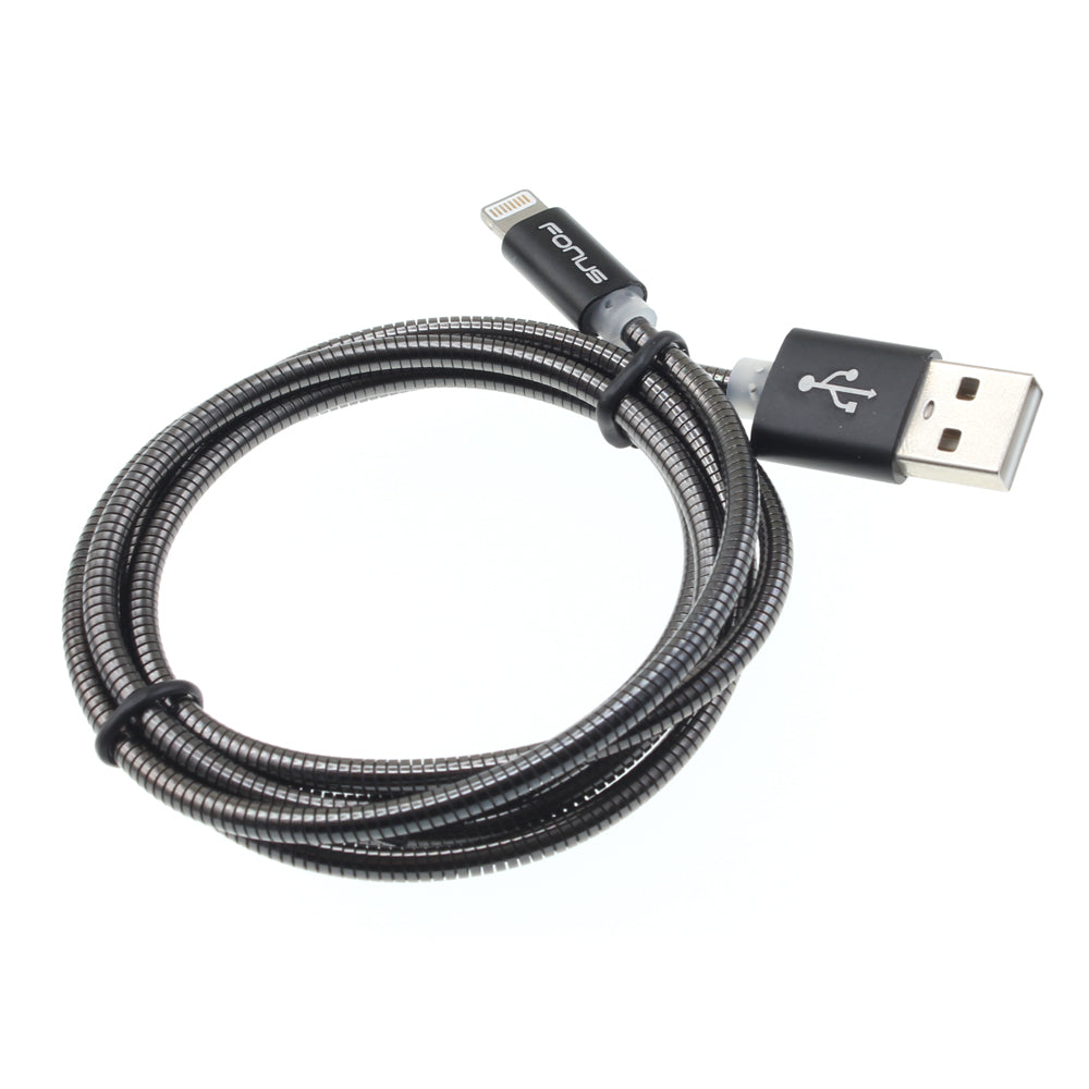 Metal USB Cable, Wire Power Charger Cord 3ft - AWE85