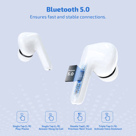 TWS Earphones, True Stereo Headphones Earbuds Wireless - AWZ19