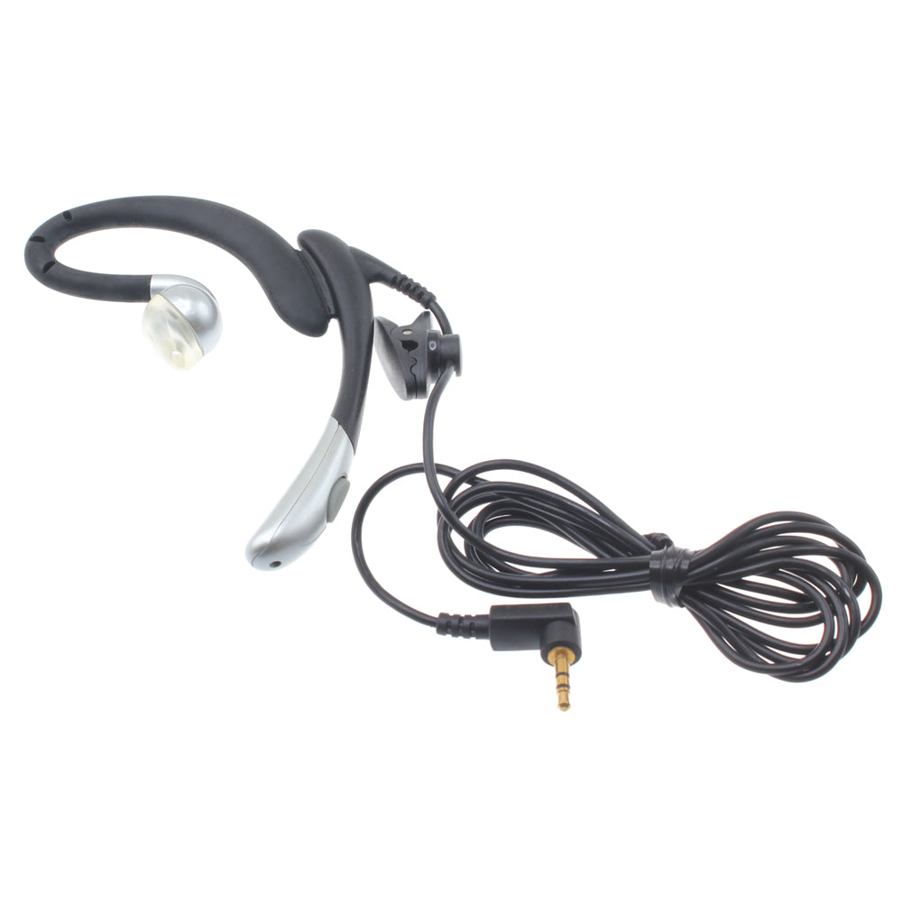 Wired Mono Headset, Single Earbud 2.5mm Headphone Earphone w Mic - AWC37