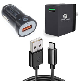 Fast Home Car Charger,  Travel 6ft Long Type-C  USB Cable  - AWD76 1090-1