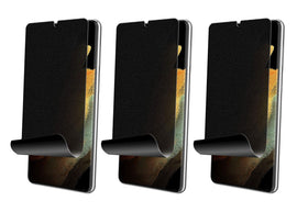 3 Pack Privacy Screen Protector, Anti-Spy Anti-Peep Fingerprint Works TPU Film - AW3Z25