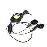 Retractable Earphones, 3.5mm w Mic Headset Hands-free Headphones - AWB92