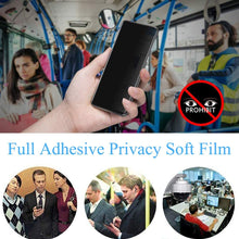Load image into Gallery viewer, 3 Pack Privacy Screen Protector, Anti-Spy Anti-Peep Fingerprint Works TPU Film - AW3Z25