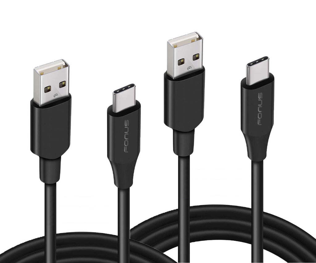 3ft and 6ft Long USB-C Cables, Data Sync Power Wire TYPE-C Cord Fast Charge - AWY74