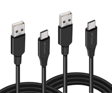 Load image into Gallery viewer, 6ft and 10ft Long USB-C Cables, Data Sync Power Wire TYPE-C Cord Fast Charge - AWY73