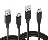 3ft and 6ft Long USB-C Cables, Data Sync Power Wire TYPE-C Cord Fast Charge - AWY74