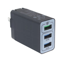 Load image into Gallery viewer, Home Charger, One Fast Port 3-Port USB 6.8Amp 34W - AWA61
