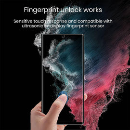 3 Pack Privacy Screen Protector, Anti-Spy Anti-Peep Fingerprint Works TPU Film - AW3Z23