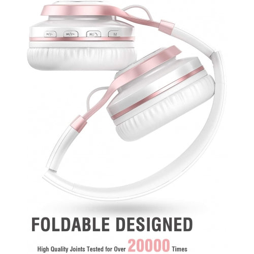 Wireless Headphones, Hands-free w Mic Headset Foldable - AWE50