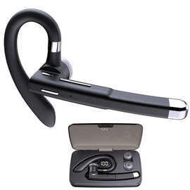 Wireless Earphone, Single Handsfree Headphone Boom Mic Ear-hook - AWJ36