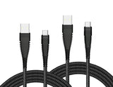 6ft and 10ft Long USB-C Cables, Data Sync Power Wire TYPE-C Cord Fast Charge - AWY75