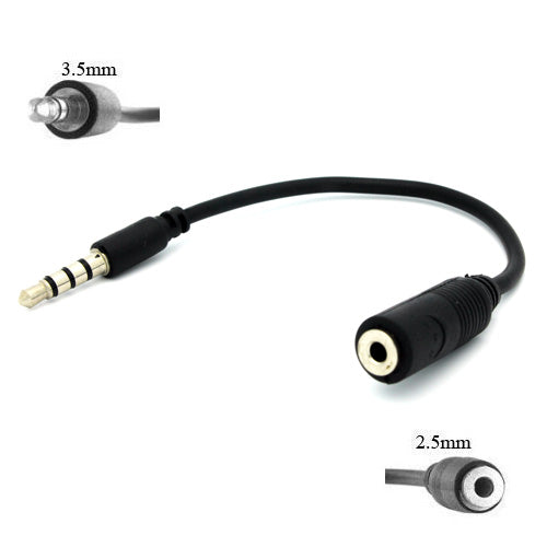 Headphone Adapter, Converter Jack Earphone 2.5mm to 3.5mm - AWS06